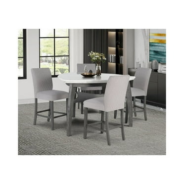 D8192 TRIANGLE BAR TABLE   4 BAR STOOLS   BENCH