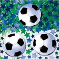 thumbnail image 1 of Amscan - Confeti Diseño Balón de Fútbol (Verde, Azul, Blanco), 1 of 2