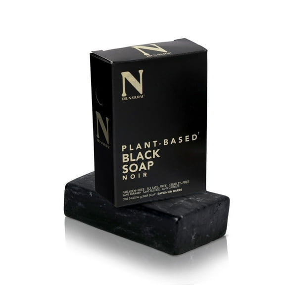 Dr. Natural Bar Soap, Moisturizing Soap Bar, Black, 5 oz