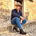 thumbnail image 6 of The Western Shops Men's Genuine Leather Short Ankle Cowboy, Charro Botin, 6 of 6