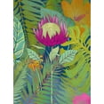 thumbnail image 2 of Zarris, Chariklia 15x18 White Modern Wood Framed Museum Art Print Titled - Tropical Tapestry I, 2 of 4