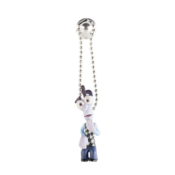Takara Tomy Disney Fear Figure Keychain, White & Purple