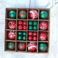 thumbnail image 2 of SuoKom Christmas Balls, 44Pcs Red & Green Christmas Balls Hanging Ornaments Shatterproof Delicate Baubles Set, for Home Holiday Party Xmas Tree Decor Gifts(1.2"/2.4" Combo), 2 of 7