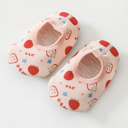 

BFYSFBAIG Toddler Baby Boys Girls Non Summer Print Breathable First Walkers Prewalker Floor Soft Socks Shoes 0-18M