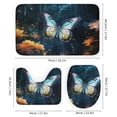 thumbnail image 3 of Wildflowers Butterfly Shower Curtain Sets with Rugs 4 Piece Rustic, 3 of 8