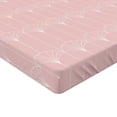 thumbnail image 4 of Art Deco Fitted Sheet, Simple Lines Lattice Art Nouveau Style Vintage Grid Abstract Motif Pastel Print, Decorative Soft Bedding All-round Elastic Pocket, Twin Size, Rose White, by Ambesonne, 4 of 5