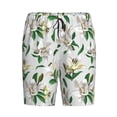 thumbnail image 4 of Wukai Lilies Flowers Men’s Short Pajama Pants With Pockets Soft Sleep Pj Shorts for Men-3X-Large, 4 of 6