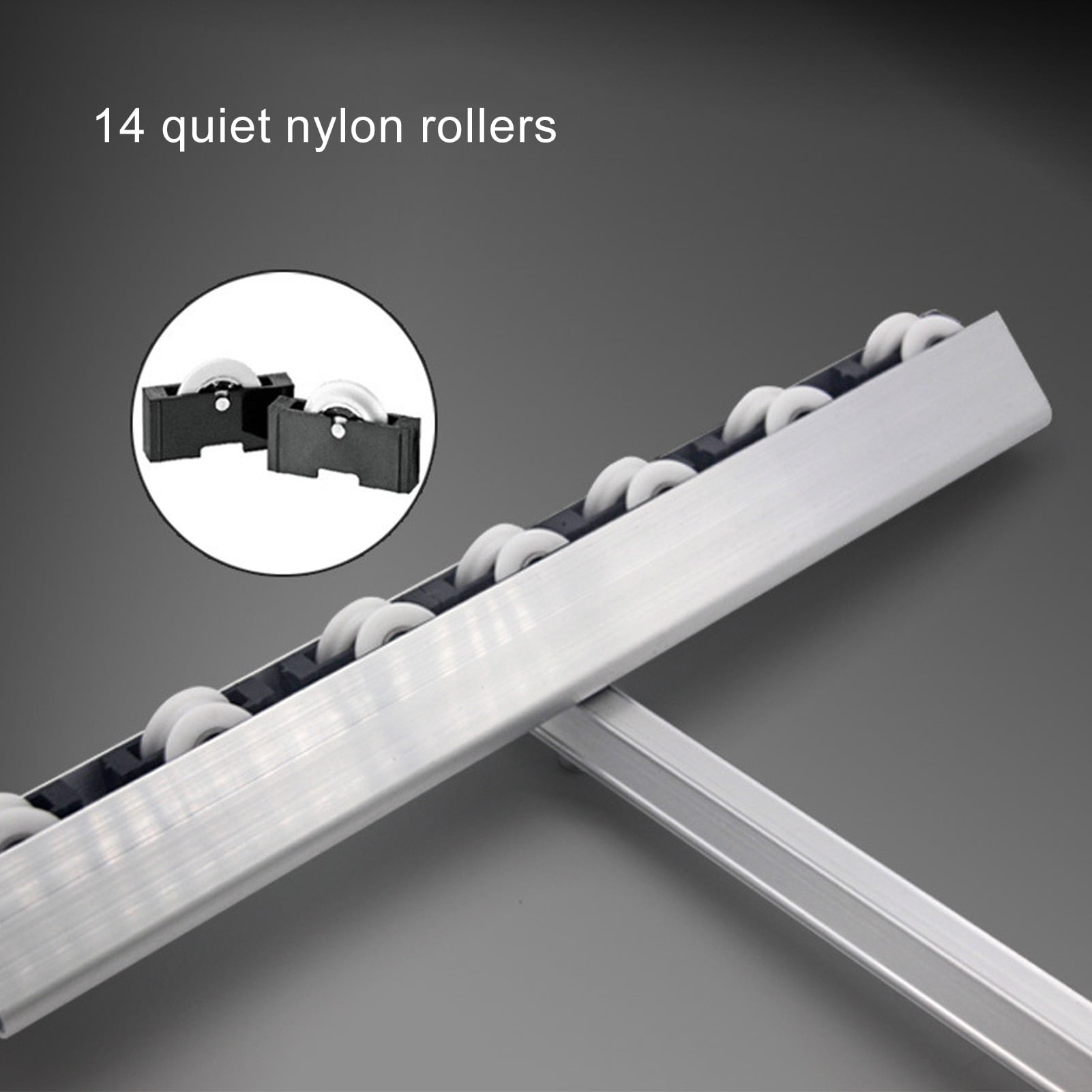 BIMZUC T-Type Push Glass Cutter 24 inches / 60 cm with 14 Rollers Aluminum Alloy Manual T Glass Cutting Tool for Thick Glass and Ceramic Tile Professional Heavy Duty Craft Tool