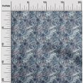 thumbnail image 2 of oneOone Rayon Blue Fabric Abstract Floral Sewing Craft Projects Fabric Prints By Yard 56 Inch Wide-3rb, 2 of 5
