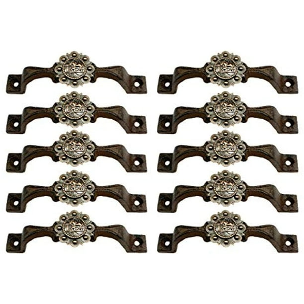 Urbalabs Cast Iron Kitchen Cabinet Handles And Drawer Pulls Western Concho Cross Horseshoe Star Country Home Rustic Decor Farmhouse Handle Knobs 10 Copper Cowboy Taking A Knee Com Urbalabs Cast Iron Kitchen Cabinet, Farmhouse Style Kitchen Cupboard Handles