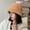 Camel color, variant on White Rabbit Hair Fisherman Hat For Women In Autumn And Winter, Plush Bucket Hat For Japanese Style, Big Head, Round Basin Hat, Small Face, Warm Hat Trend