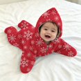 thumbnail image 4 of YunPes Baby Starfish Onesie Full-Zip Soft Plush Footie Jumpsuit Cartoon Graphic One Piece Infant Halloween Christmas Outfits Wearable Blanket, 4 of 5