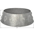 thumbnail image 3 of Holiday Time 2-Piece Construction Metal Tree Collar, Galvanized White Wash Finish, 27 inch, 3 of 6