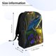 thumbnail image 4 of Disketp Cute Blue Frog Mochila Unisex de Apertura Lateral Completa, Mochila para Laptop para Escuela, Trabajo y Viajes, 4 of 8