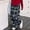 Black, variant on Trendfront Girls Plaid Pants Summer Checked Pattern Oversized Loose Fit Wide Leg Slacks Comfortable Lightweight Breathable Kids Casual Trousers Age 6-16Y