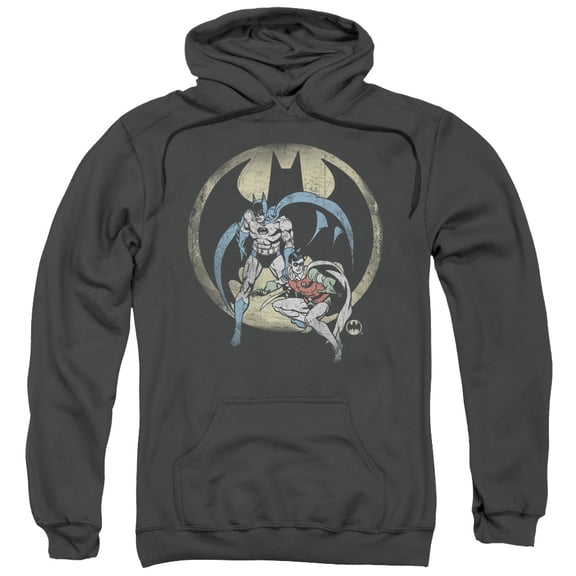 DC Comics Team Adult Pullover Hoodie Sweatshirt Charcoal