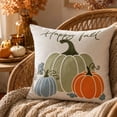 thumbnail image 5 of Decorative Pillow Embroidered Pastel Pumpkin Decor for Fall Decor Harvest Decor Home Decor Pumpkin Accent Pillow for Sofa, 5 of 9
