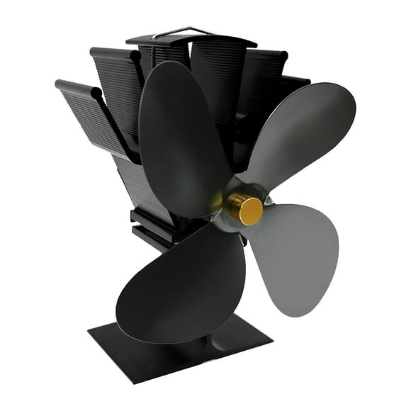 Agiferg Stove Fan Wood Stove Fan Fireplace Fan Heat-powered Fan With 4 Blades