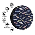thumbnail image 4 of Gukieu Sardine Print Car Tire Cover, Adjustable Waterproof and Dustproof Tire Protection Cover, Suitable for SUV, Truck, Van-17 inch, 4 of 6