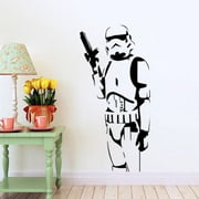 Angle View: Faithtur DIY Art Wall Sticker Star Wars Empire Stormtrooper Decorative