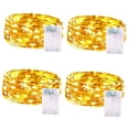 thumbnail image 1 of 4 Uds. de luces navideñas, adorno de iluminación, lámpara de hadas decorativa impermeable para regalo de decoración de patio de Navidad interior cálido, 1 of 8