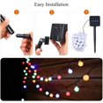 thumbnail image 5 of Solar Lights Garden 50 Led Outdoor String Lights Solar Powered Multi-Coloured Ball Fairy Lights for Garden, Patio, Yard, 5 of 5