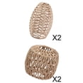 thumbnail image 1 of 4Pcs Pendant Lamp Shade Retro style Wicker Rattan Lampshade Chandelier Cover Yuyangstore Pantalla tejida, 1 of 8