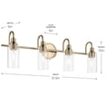 thumbnail image 6 of 55212CPZ Kichler Lighting Kavi - 4 Light Bath Vanity-10 Inch Tall and 31.5 Inch Wide-Champagne Bronze Finish, 6 of 6
