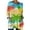 Multicolor 3, variant on MEICHEN Women's Fashionable Casual Comfort Printed Sleeve Top Loose Summer T Shirts for Women