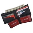 thumbnail image 5 of Mens RFID Tested Leather Bifold Card ID Holder Wallet W/Removable Center Flap, 5 of 15