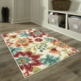 thumbnail image 3 of (2 pack) Mainstays Farmhouse Oversized Floral Cream Multicolor Indoor Accent Rug, 2'6"x3'10", 3 of 10