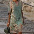 thumbnail image 3 of Vestidos casuales de verano Vestidos de playa estampados elegantes Transpirables para fiestas navideñas FLhrweasw Para estrenar, 3 of 6