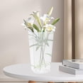thumbnail image 6 of deevoka Acrylic Flower Vase Modern Florist Arrangement for Bedroom Office Home Decor Clear M, 6 of 9
