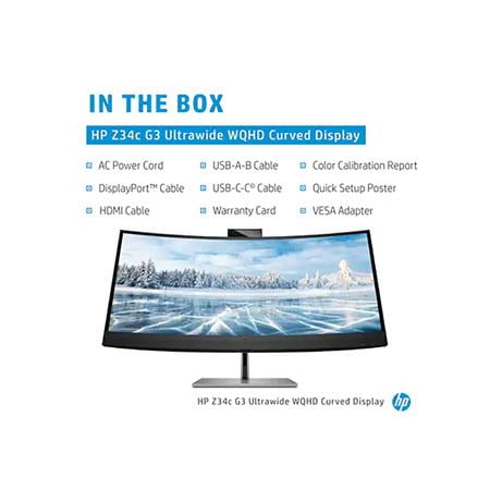 HP Z34c G3 WQHD Curved Display 34