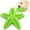 Green, variant on Dog Chew Toys Squeaky Dog Toys Dog Water Floating Toys Starfish Natural Tooth Brush Teeth Cleaning Toy for Small Medium Dog