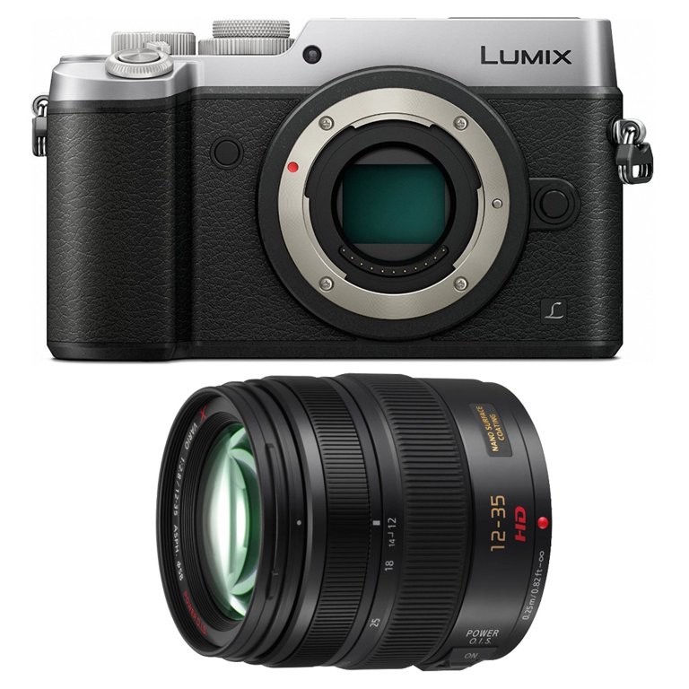 Panasonic LUMIX GX8 DSLM Silver Camera Body and LUMIX G 12-35mm