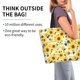 thumbnail image 2 of Balery Navy Blue Leaf Sunflower Bolsa Tote Estilo Estético con Cremalleras, Bolsa de Hombro, Bolsa de Compras Grande y Plegable, 2 of 8