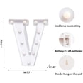 thumbnail image 3 of Light Up Letters,Marquee Letters,Engagement Party Decorations Letter Lights Sign for Night Light Wedding Birthday Party Christmas Lamp Home Bar Decoration, 3 of 8