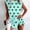Green, variant on Morttic Women's Polka Dot 2 Piece Outfit – Sleeveless Crew Neck Tank Top & Side Slit Skort Set Summer Casual for Daily Wear White,S