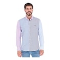 thumbnail image 1 of Camisa Porto Blanco Hombre Algodón Rayas Moda Casual, 1 of 7