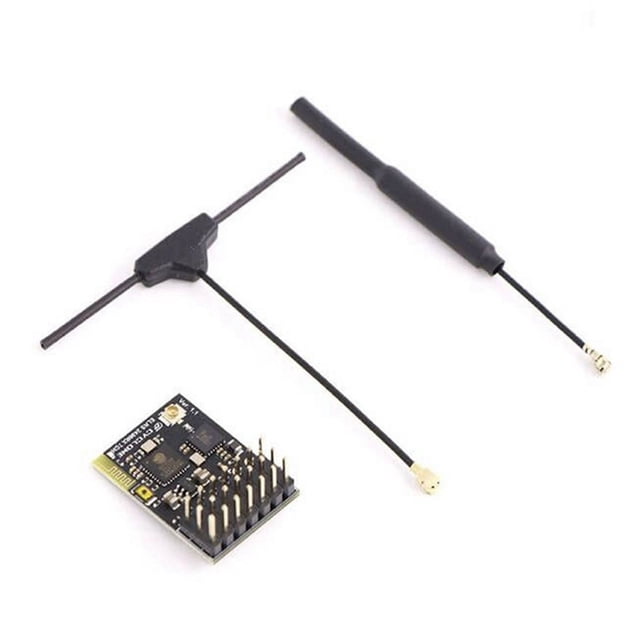 Receptor ELRS 2,4 GHz PWM 7 Canales CRSF con Antena Dual Compatible con el Protocolo ELRS 3,2 PWM/CRSF para Dron RC FPV