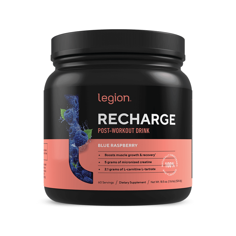 Legion Athletics Recharge Creatine Monohydrate Powder 5g Blue