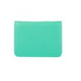 thumbnail image 1 of Cartera Karla Hanson de piel con bloqueo RFID, color aguamarina, 10 x 7 x 2 cm, 1 of 4