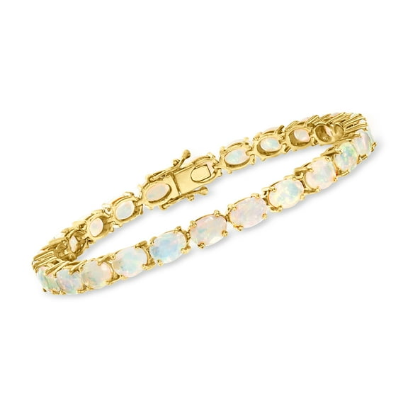 Ross-Simons Opal Tennis Bracelet in 18kt Gold Over Sterling, Women's, Adult