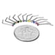 thumbnail image 4 of 60 piezas anillo de nariz en forma de L pendientes de nariz curvados anillos de nariz de acero inoxidable cristales de perno curvado tornillo de nariz piercing, 4 of 5