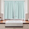 thumbnail image 2 of Ambesonne Geometric Kitchen Curtains, Traditional Patchwork, 55"x45", Cream Pale Blue, 2 of 3