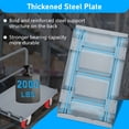 thumbnail image 6 of Heavy Duty Steel Panel Truck, 2000 lbs Capacity Drywall Cart, Platform Flat Cart with 6” Swivel Brake Casters, 1 Front Handlebar and 2 Side Handrails, 6 of 9