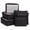 Black, variant on Brookstone Packing Cubes for Travel Multi-Functional Luggage Organizers for Suitcase 6 Piece