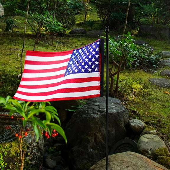 Worgeous 1 Set Stainless Steel Flag Pole Kit Detachable Flagpole Five-Position Flagpole for Porch Yard