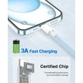 thumbnail image 6 of USB C to USB C Charger Cable 6FT, 3A 60W Type C to Type C Fast Charging Cord for Apple iPhone 15/15 Pro Max/15 Plus, USBC to USBC Cable for iPad Pro 12.9/11/Mini/Air/MacBook 14/13 inch/Samsung S23, 6 of 8